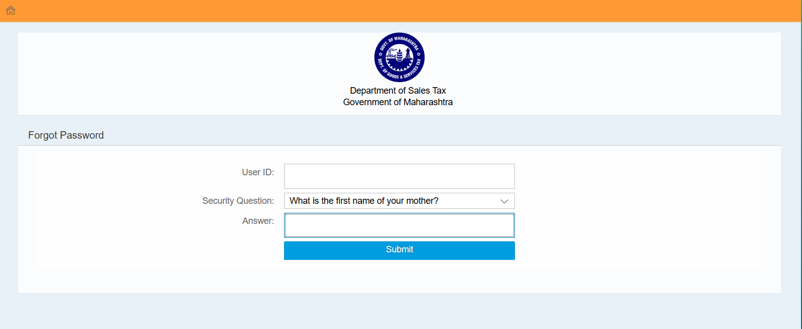 reset passwords on mahagst